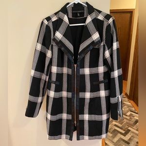 WHBM Faux Leather trimmed jacket